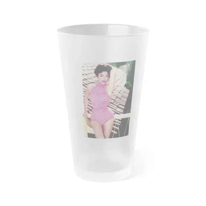 Rita Moreno #17 (Vintage Female Icon) Frosted Pint Glass 16oz-16oz-Frosted-Go Mug Yourself