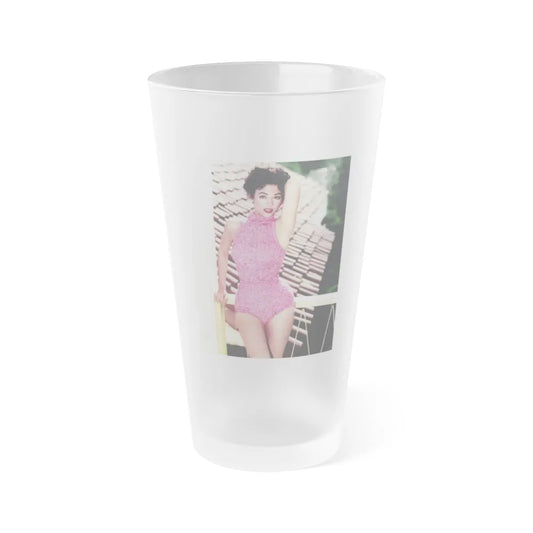 Rita Moreno #17 (Vintage Female Icon) Frosted Pint Glass 16oz-16oz-Frosted-Go Mug Yourself
