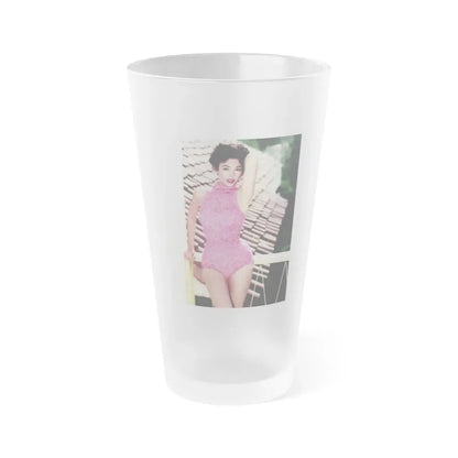Rita Moreno #17 (Vintage Female Icon) Frosted Pint Glass 16oz 16oz Frosted - Go Mug Yourself