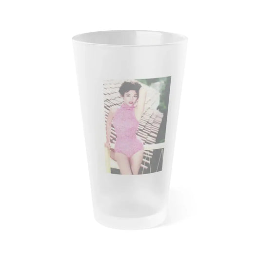 Rita Moreno #17 (Vintage Female Icon) Frosted Pint Glass 16oz 16oz Frosted - Go Mug Yourself