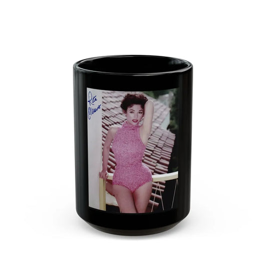 Rita Moreno #171 (Vintage Female Icon) Black Coffee Mug-15oz-Go Mug Yourself