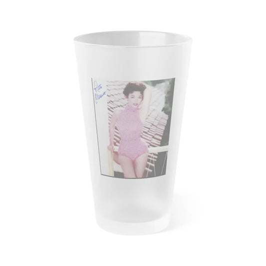 Rita Moreno #171 (Vintage Female Icon) Frosted Pint Glass 16oz-16oz-Frosted-Go Mug Yourself