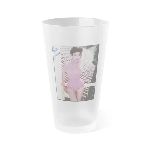 Rita Moreno #171 (Vintage Female Icon) Frosted Pint Glass 16oz 16oz Frosted - Go Mug Yourself