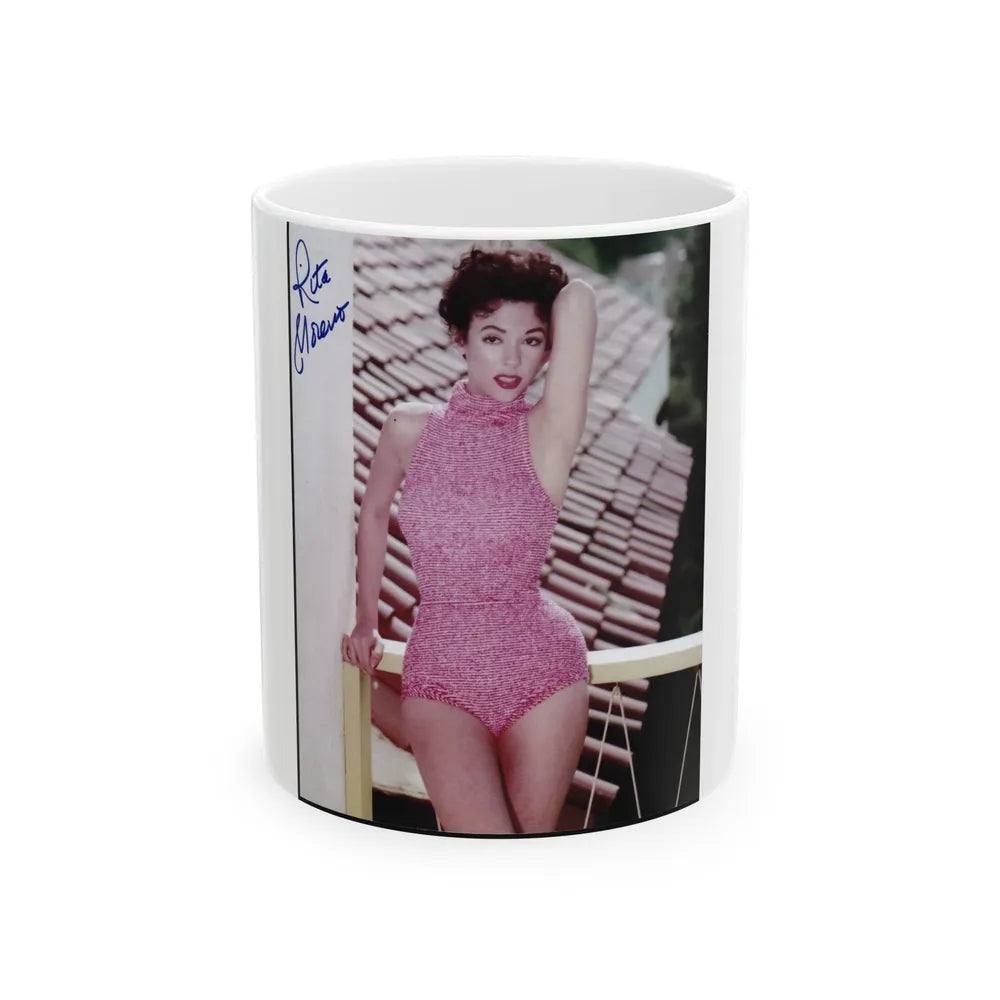 Rita Moreno #171 (Vintage Female Icon) White Coffee Mug-11oz-Go Mug Yourself