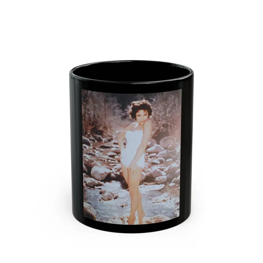 Rita Moreno #18 (Vintage Female Icon) Black Coffee Mug 11oz - Go Mug Yourself