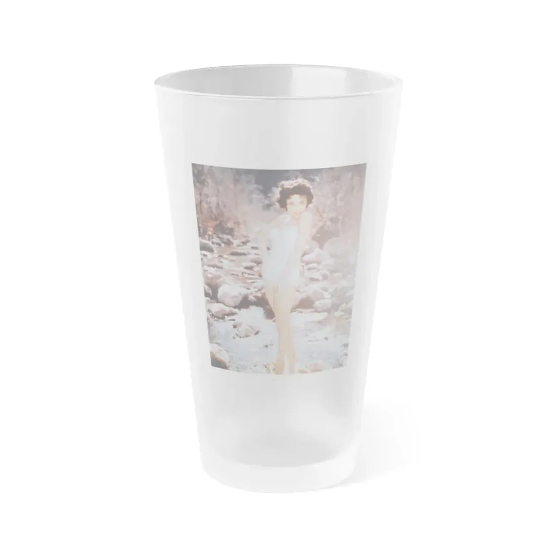 Rita Moreno #18 (Vintage Female Icon) Frosted Pint Glass 16oz 16oz Frosted - Go Mug Yourself