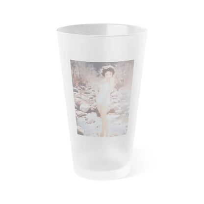 Rita Moreno #18 (Vintage Female Icon) Frosted Pint Glass 16oz 16oz Frosted - Go Mug Yourself