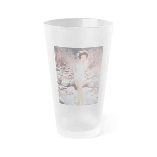 Rita Moreno #18 (Vintage Female Icon) Frosted Pint Glass 16oz 16oz Frosted - Go Mug Yourself