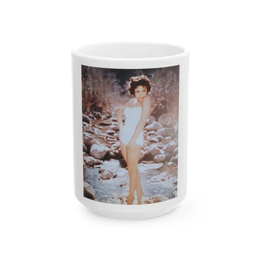Rita Moreno #18 (Vintage Female Icon) White Coffee Mug 15oz - Go Mug Yourself
