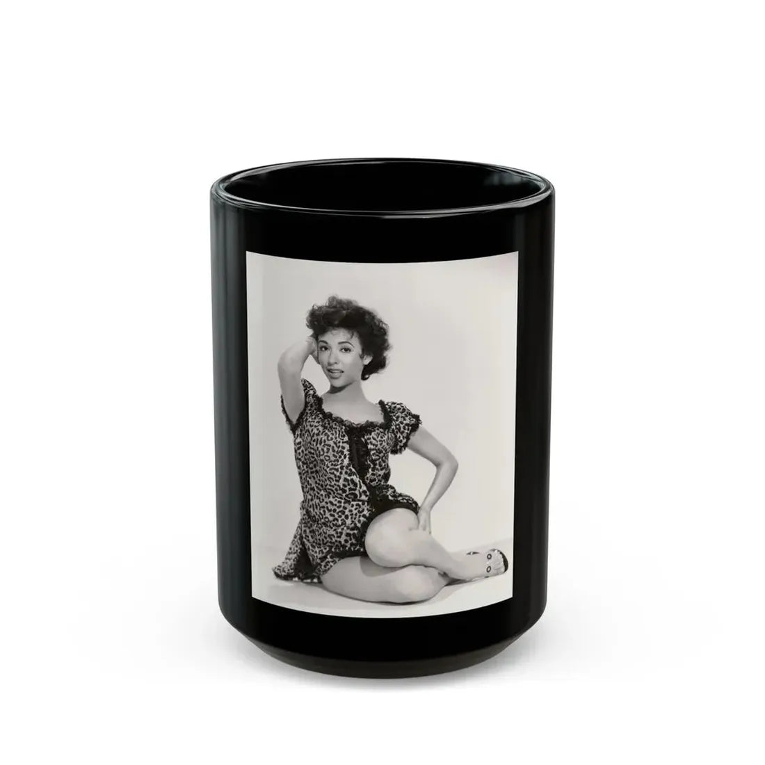 Rita Moreno #20 (Vintage Female Icon) Black Coffee Mug 15oz - Go Mug Yourself