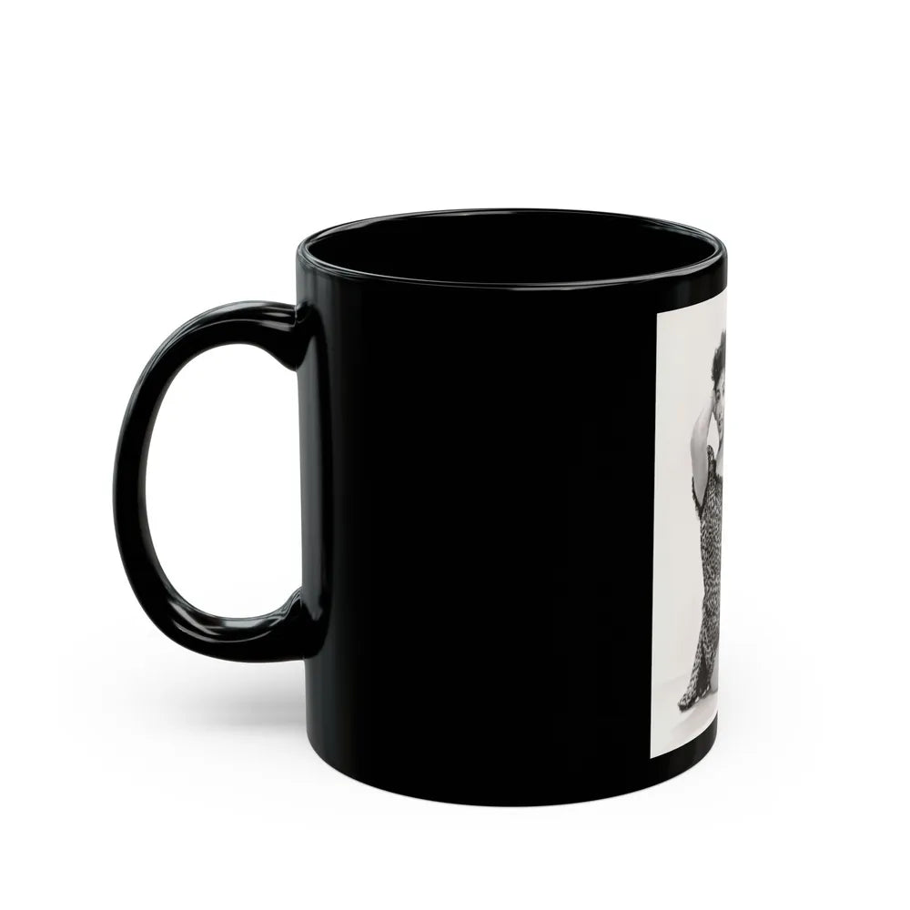 Rita Moreno #20 (Vintage Female Icon) Black Coffee Mug-Go Mug Yourself