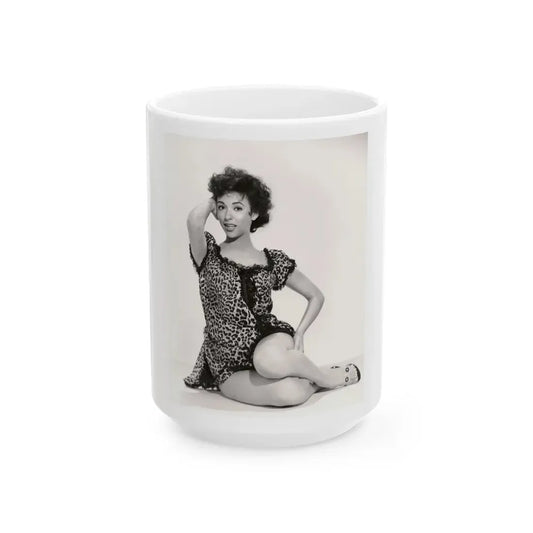 Rita Moreno #20 (Vintage Female Icon) White Coffee Mug 15oz - Go Mug Yourself