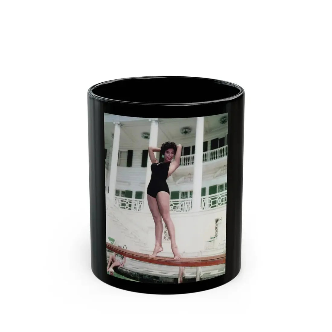 Rita Moreno #21 (Vintage Female Icon) Black Coffee Mug 11oz - Go Mug Yourself