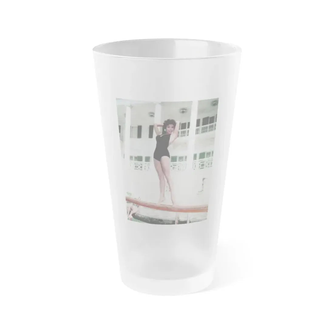 Rita Moreno #21 (Vintage Female Icon) Frosted Pint Glass 16oz 16oz Frosted - Go Mug Yourself