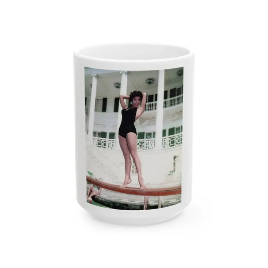 Rita Moreno #21 (Vintage Female Icon) White Coffee Mug 15oz - Go Mug Yourself