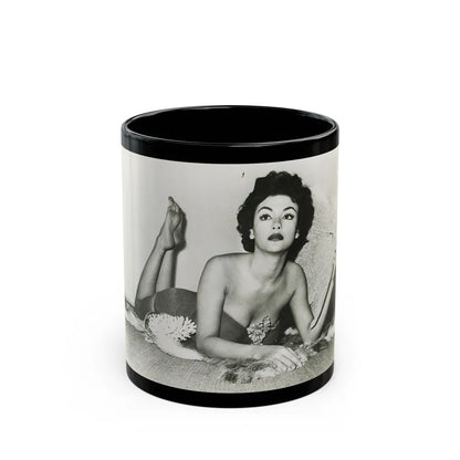 Rita Moreno #23 (Vintage Female Icon) Black Coffee Mug-11oz-Go Mug Yourself
