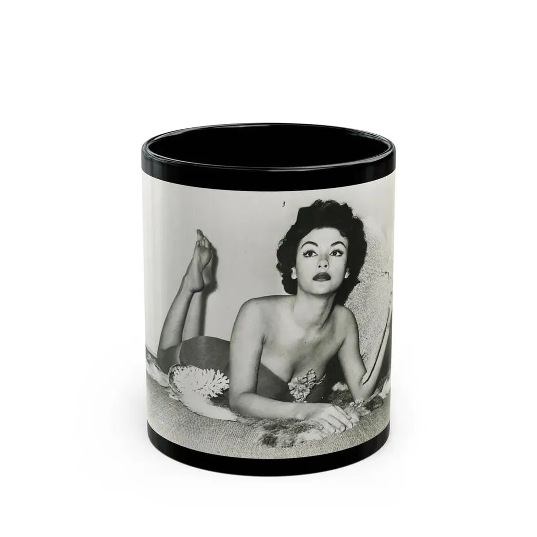 Rita Moreno #23 (Vintage Female Icon) Black Coffee Mug 11oz - Go Mug Yourself