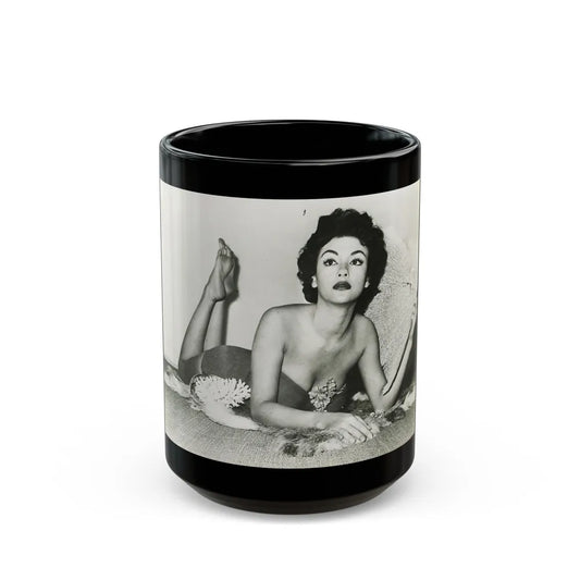 Rita Moreno #23 (Vintage Female Icon) Black Coffee Mug-15oz-Go Mug Yourself