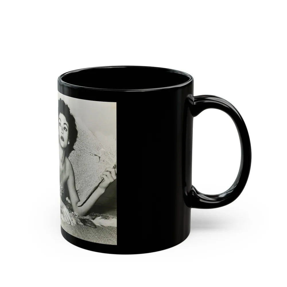 Rita Moreno #23 (Vintage Female Icon) Black Coffee Mug-Go Mug Yourself