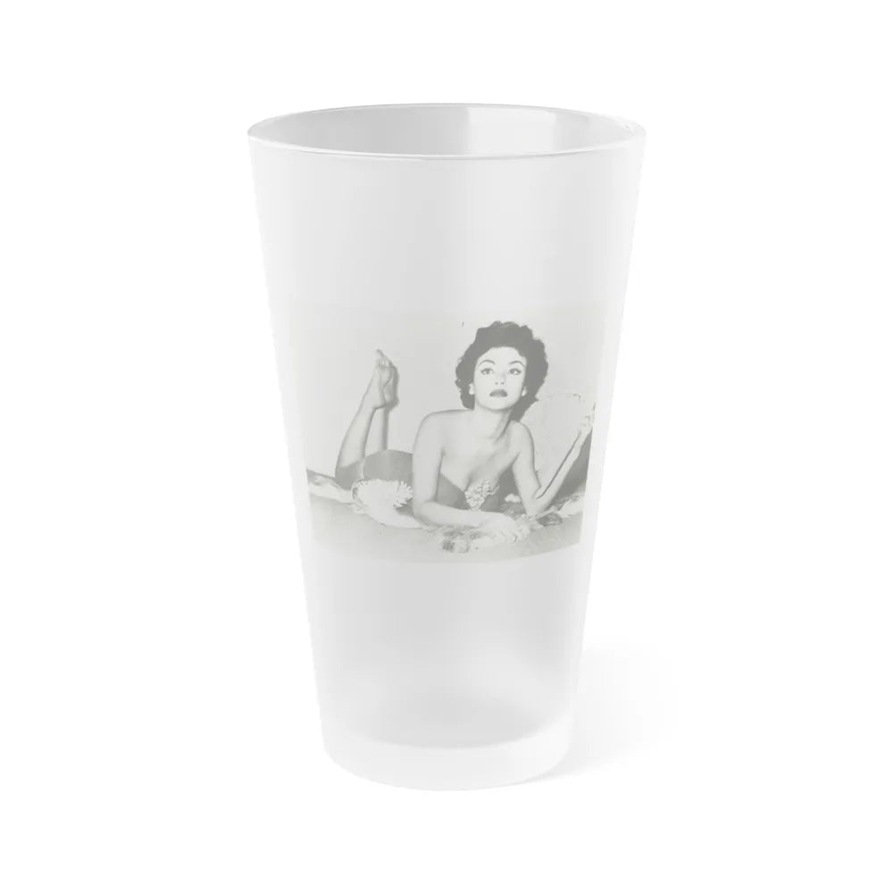 Rita Moreno #23 (Vintage Female Icon) Frosted Pint Glass 16oz-16oz-Frosted-Go Mug Yourself