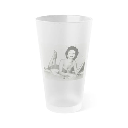 Rita Moreno #23 (Vintage Female Icon) Frosted Pint Glass 16oz-16oz-Frosted-Go Mug Yourself