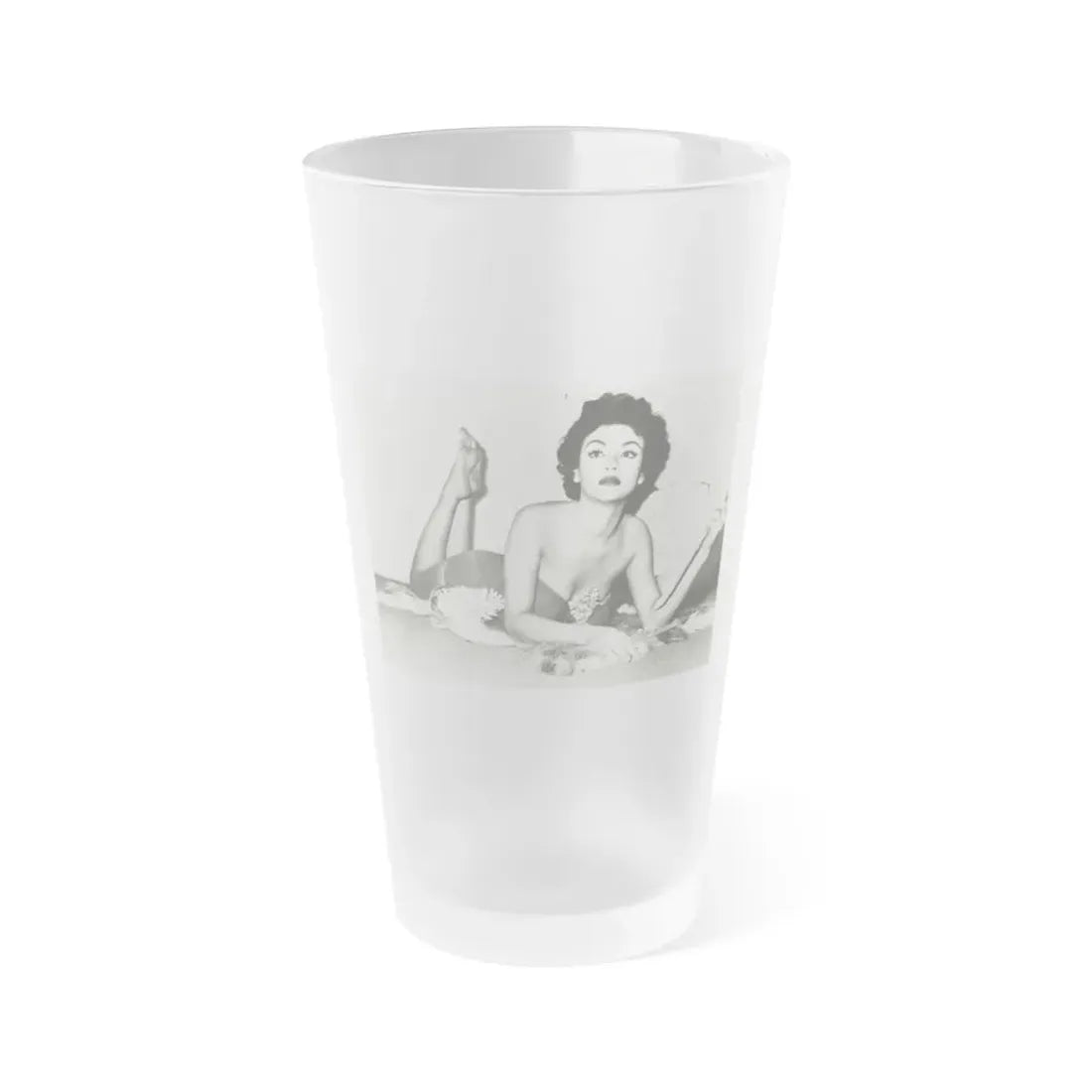 Rita Moreno #23 (Vintage Female Icon) Frosted Pint Glass 16oz 16oz Frosted - Go Mug Yourself