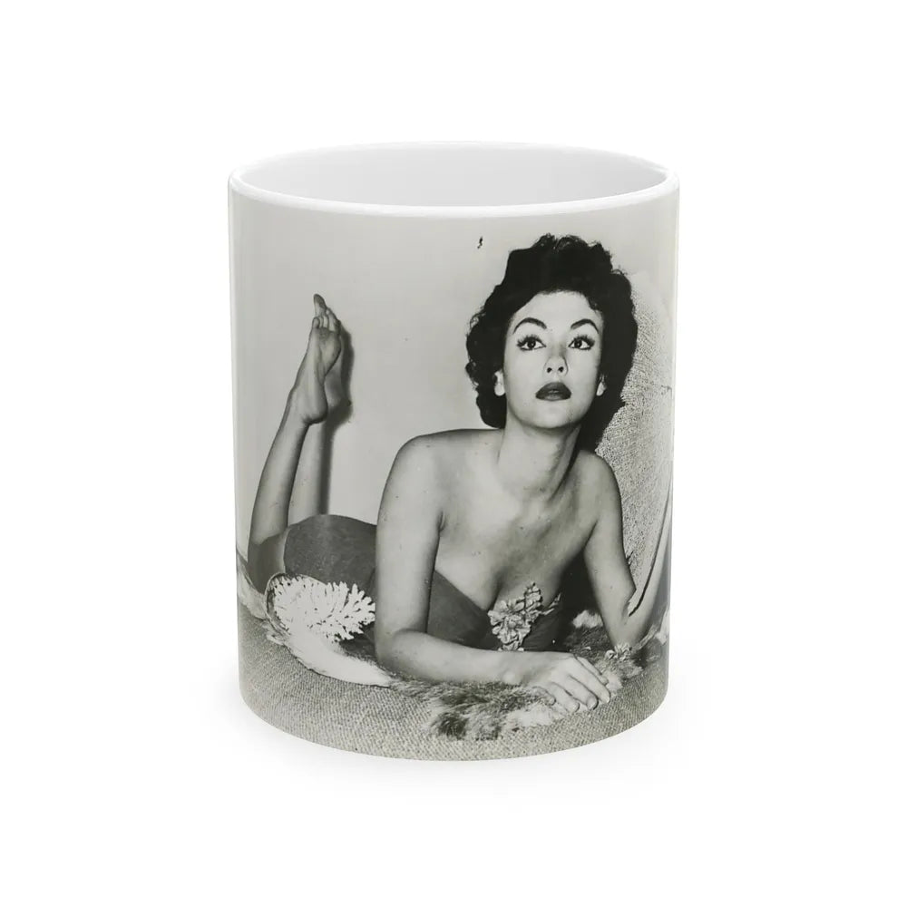 Rita Moreno #23 (Vintage Female Icon) White Coffee Mug-11oz-Go Mug Yourself