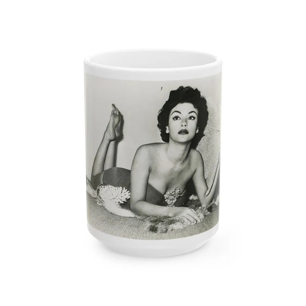 Rita Moreno #23 (Vintage Female Icon) White Coffee Mug-15oz-Go Mug Yourself