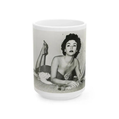 Rita Moreno #23 (Vintage Female Icon) White Coffee Mug 15oz - Go Mug Yourself