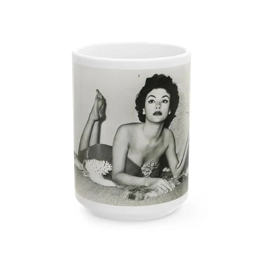 Rita Moreno #23 (Vintage Female Icon) White Coffee Mug 15oz - Go Mug Yourself