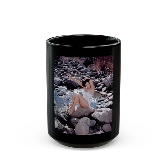 Rita Moreno #24 (Vintage Female Icon) Black Coffee Mug-15oz-Go Mug Yourself