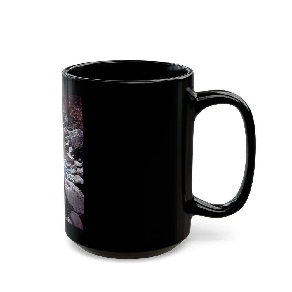 Rita Moreno #24 (Vintage Female Icon) Black Coffee Mug-Go Mug Yourself