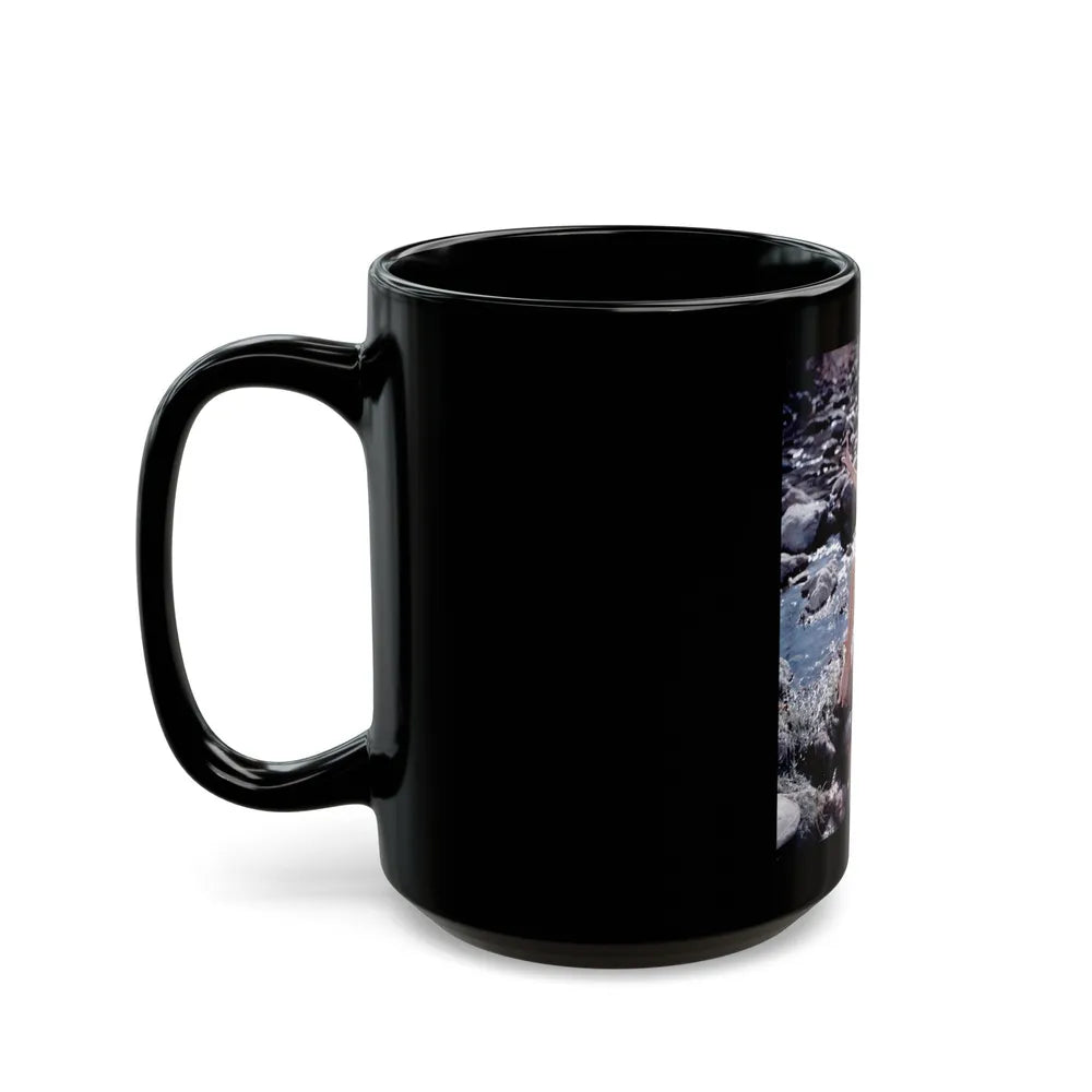 Rita Moreno #24 (Vintage Female Icon) Black Coffee Mug-Go Mug Yourself