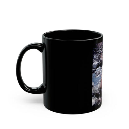 Rita Moreno #24 (Vintage Female Icon) Black Coffee Mug-Go Mug Yourself
