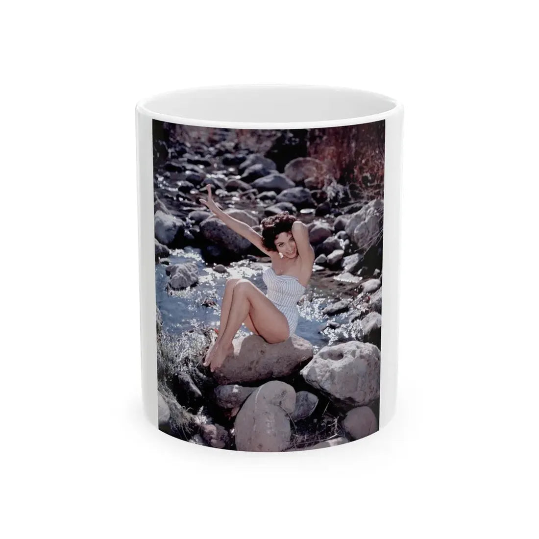 Rita Moreno #24 (Vintage Female Icon) White Coffee Mug 11oz - Go Mug Yourself