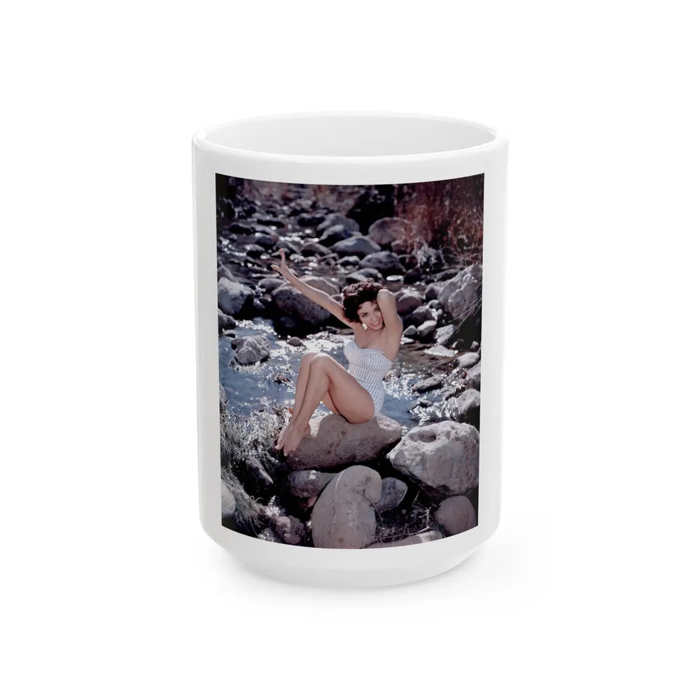 Rita Moreno #24 (Vintage Female Icon) White Coffee Mug-15oz-Go Mug Yourself
