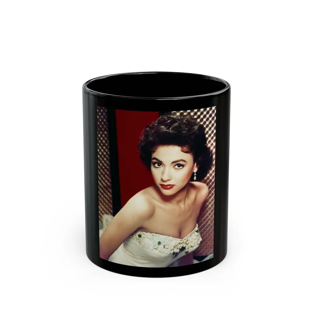 Rita Moreno #25 (Vintage Female Icon) Black Coffee Mug-11oz-Go Mug Yourself