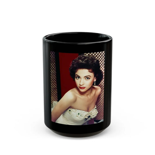Rita Moreno #25 (Vintage Female Icon) Black Coffee Mug-15oz-Go Mug Yourself