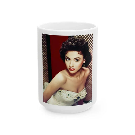 Rita Moreno #25 (Vintage Female Icon) White Coffee Mug 15oz - Go Mug Yourself