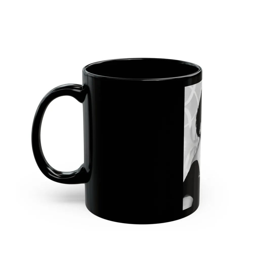Rita Moreno #30 (Vintage Female Icon) Black Coffee Mug-Go Mug Yourself