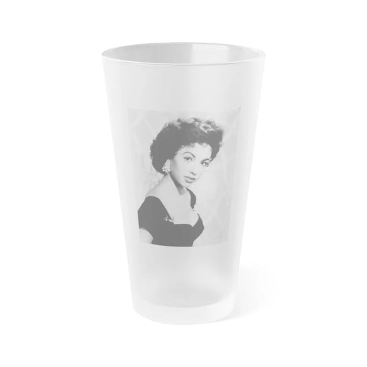 Rita Moreno #30 (Vintage Female Icon) Frosted Pint Glass 16oz-16oz-Frosted-Go Mug Yourself