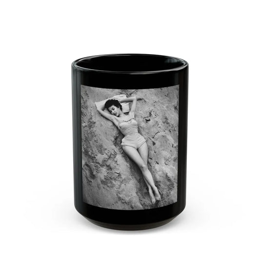 Rita Moreno #31 (Vintage Female Icon) Black Coffee Mug-15oz-Go Mug Yourself
