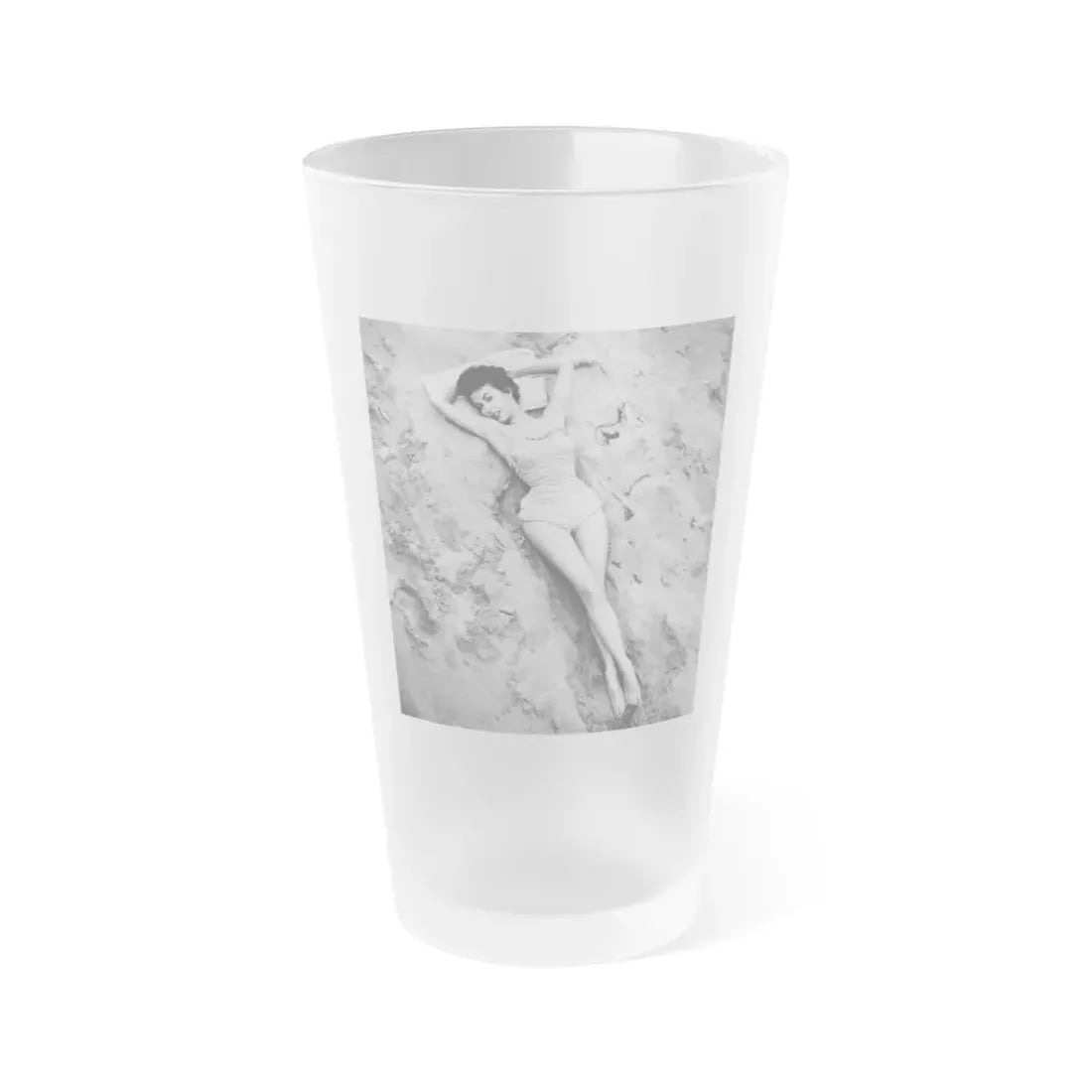 Rita Moreno #31 (Vintage Female Icon) Frosted Pint Glass 16oz 16oz Frosted - Go Mug Yourself