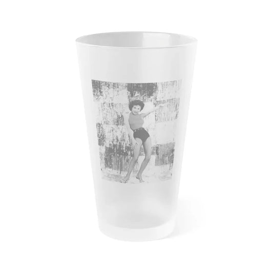 Rita Moreno #37 (Vintage Female Icon) Frosted Pint Glass 16oz 16oz Frosted - Go Mug Yourself