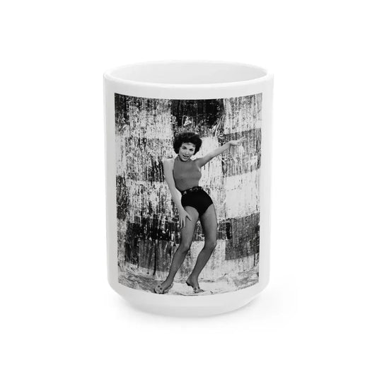 Rita Moreno #37 (Vintage Female Icon) White Coffee Mug 15oz - Go Mug Yourself