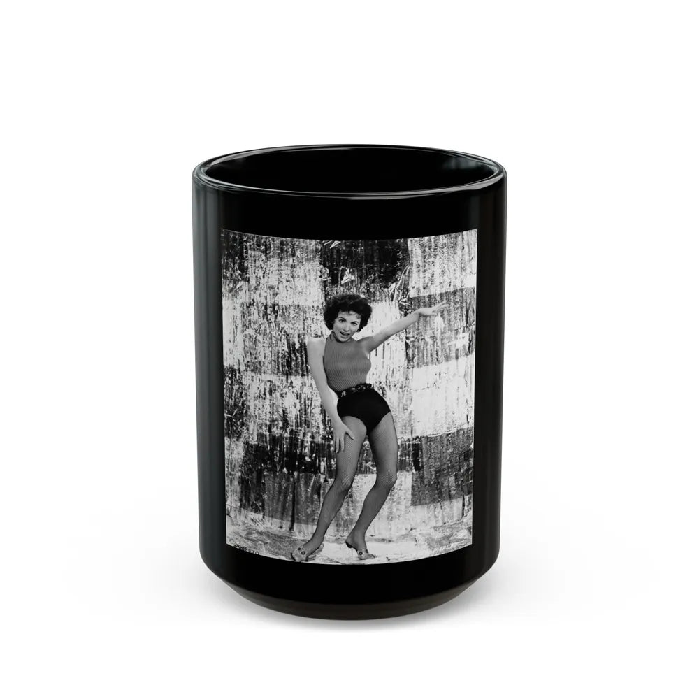 Rita Moreno #371 (Vintage Female Icon) Black Coffee Mug-15oz-Go Mug Yourself