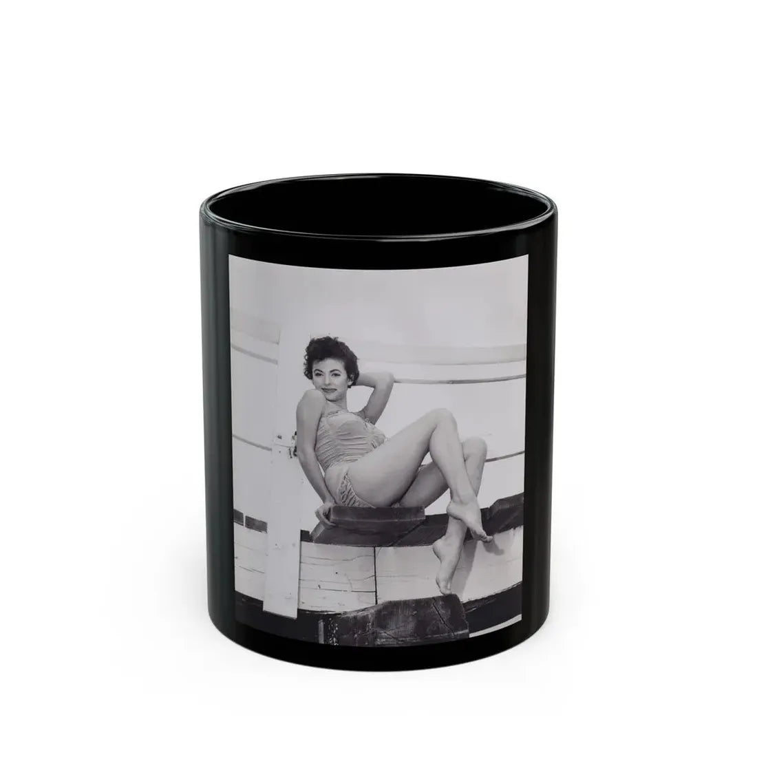 Rita Moreno #39 (Vintage Female Icon) Black Coffee Mug 11oz - Go Mug Yourself
