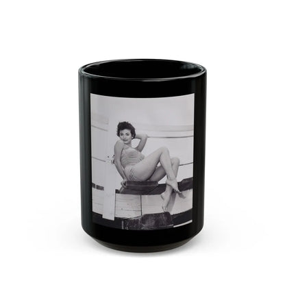 Rita Moreno #39 (Vintage Female Icon) Black Coffee Mug-15oz-Go Mug Yourself