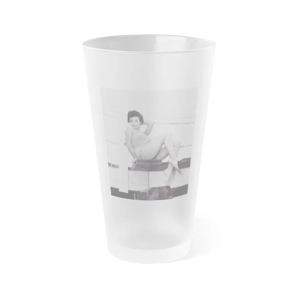 Rita Moreno #39 (Vintage Female Icon) Frosted Pint Glass 16oz-16oz-Frosted-Go Mug Yourself