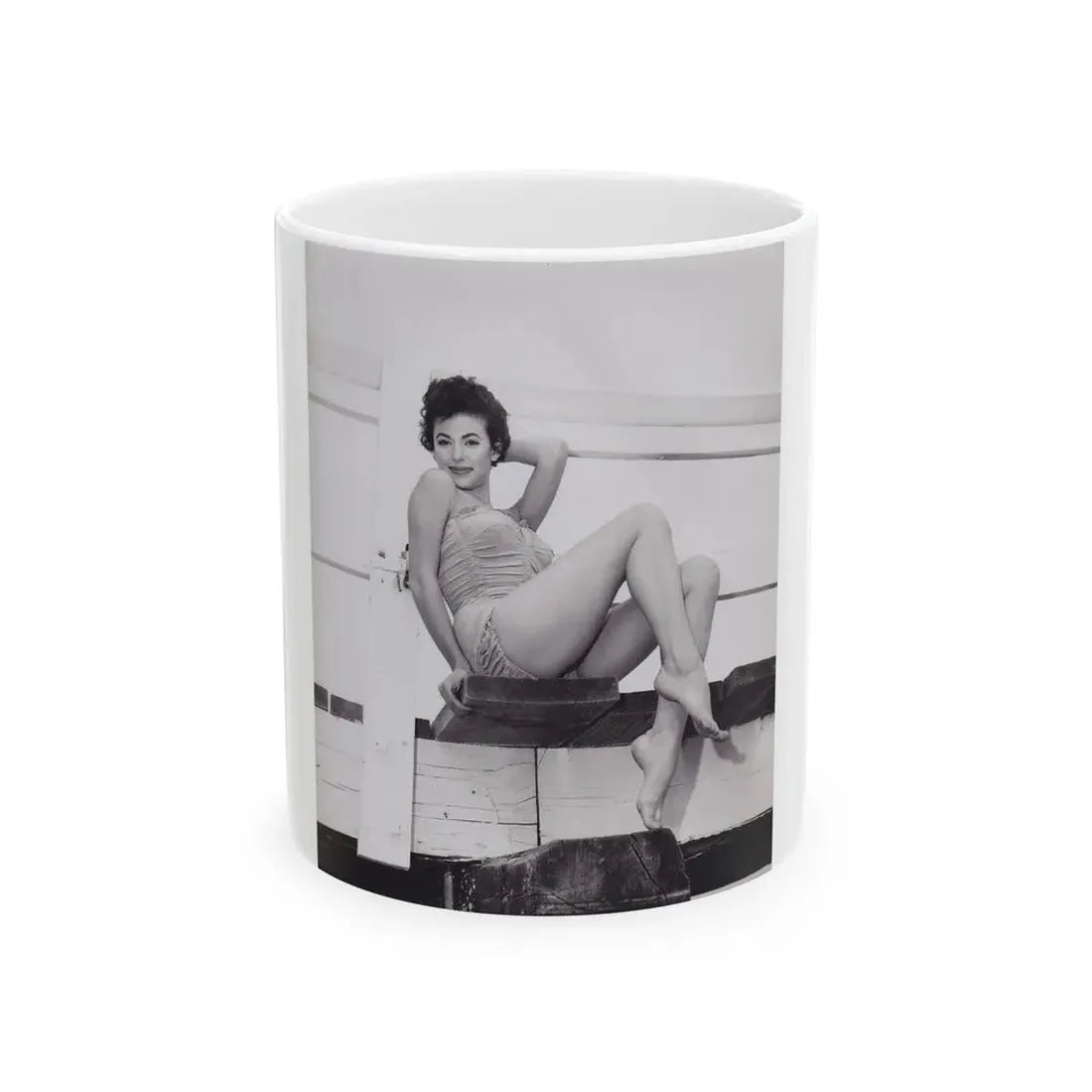 Rita Moreno #39 (Vintage Female Icon) White Coffee Mug 11oz - Go Mug Yourself